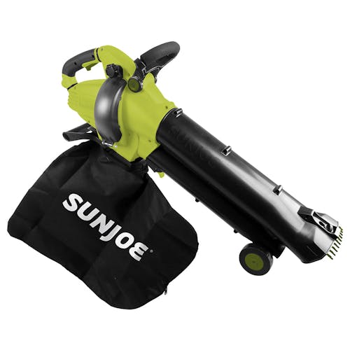 Sun Joe 12-amp 3-in-1 Outdoor Electric Leaf Blower, Vacuum, and Mulcher.