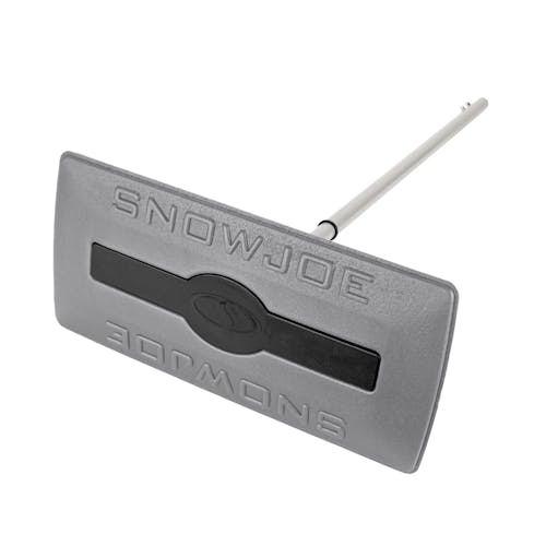 Gray snow broom attachment for the Snow Joe 4-in-1 gray-colored Multi-purpose auto snow tool kit.