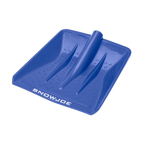 Blue shovel attachment for the Snow Joe 4-in-1 blue-colored Multi-Purpose Auto Snow Tool Kit.
