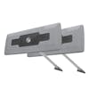Snow Joe 2-pack of 4-in-1 telescoping gray-colored snow broom and ice scraper with LED light.