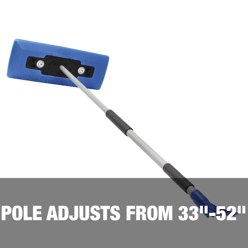 Pole adjusts from 33 inches to 52 inches.