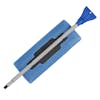 Unassembled Snow Joe 18-inch 2-in-1 foam snow broom and ice scraper attached.