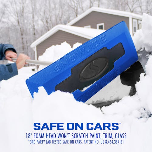 Safe on cars. 18 inch foam head wont scratch paint, trim, or glass.