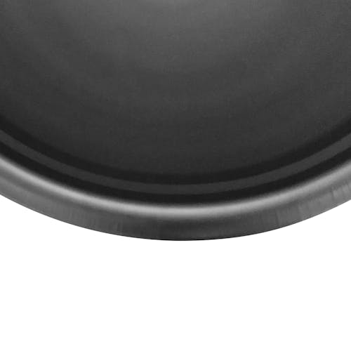 Close-up of the edge of the Sun Joe 29-Inch Universal Replacement Fire Pit Bowl.