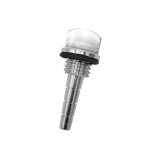 Front view of the Sun Joe magnetic oil dipstick for generators.