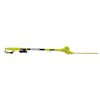 Side view of the Sun Joe 3.8-amp 18-inch Multi-angle Electric Pole Hedge Trimmer.