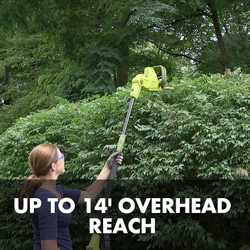 Up to 14 feet of overhead reach.