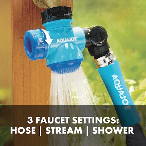 adjustable faucet settings of aqua joe tap connector