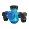 Aqua Joe Multi-Function Outdoor Faucet and Dual Garden Hose Tap Connecter.