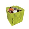 Sun Joe 48-gallon Heavy-Duty All-Purpose Garden Leaf and Debris Bag filled with sports equipment.