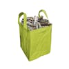 Sun Joe 48-gallon Heavy-Duty All-Purpose Garden Leaf and Debris Bag filled with sticks.