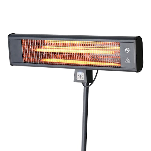 Close-up of the heater head on the Sun Joe Water-Resistant Electric Indoor and Outdoor Patio Infrared Heater.