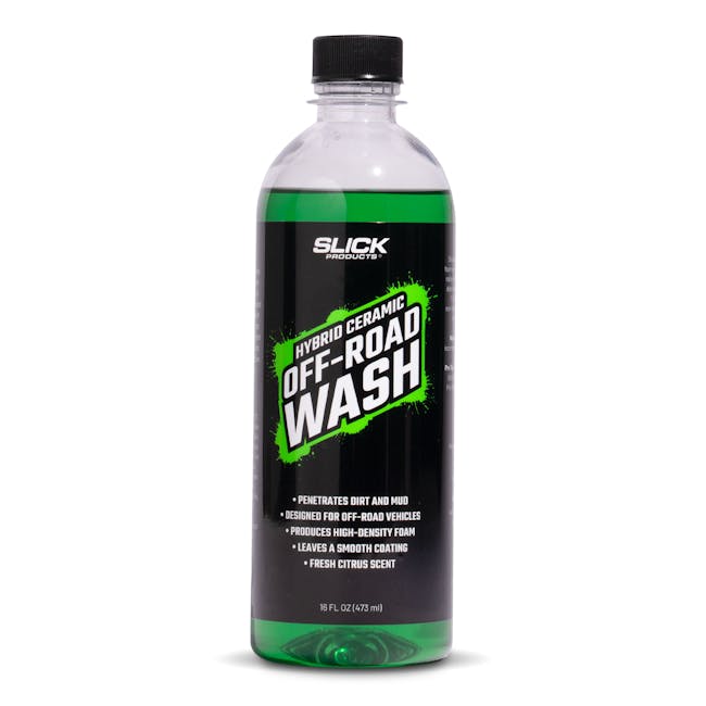 Slick offroad wash front label
