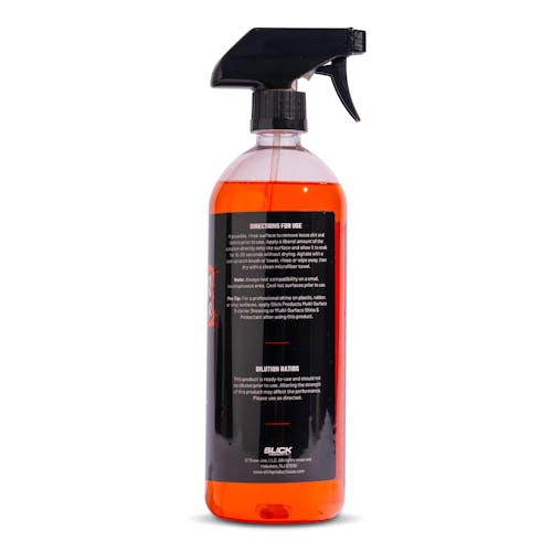 slick products cleaner and degreaser side label view