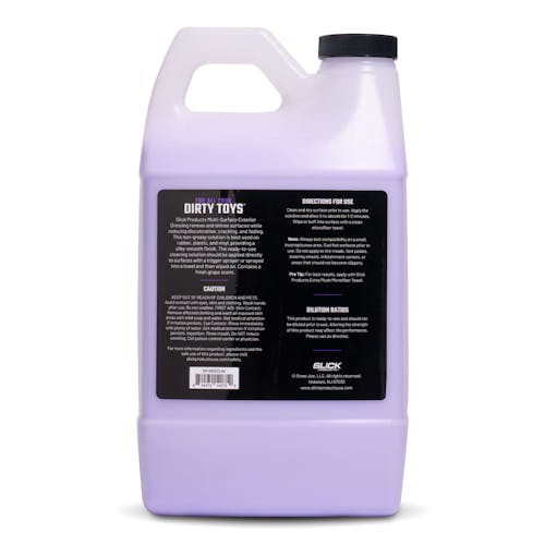 slick products exterior dressing rear label