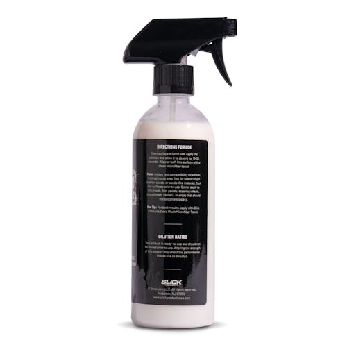 slick products multi surface interior conditioner side label