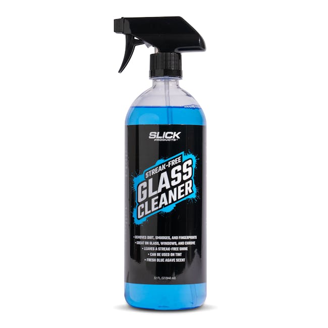 slick products glass cleaner  front label view