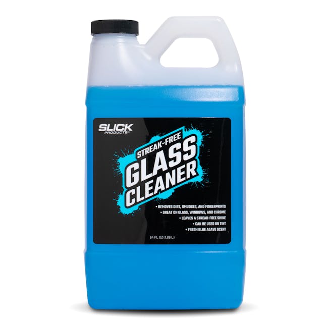 slick products glass cleaner front label view