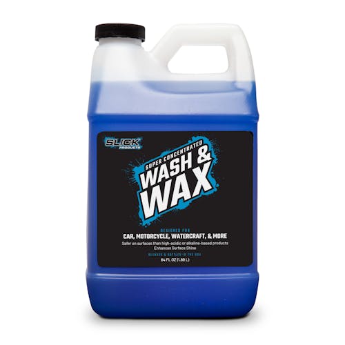 Slick Products 64 ounce Wash and Wax Foam Shampoo Cleaning Solution.