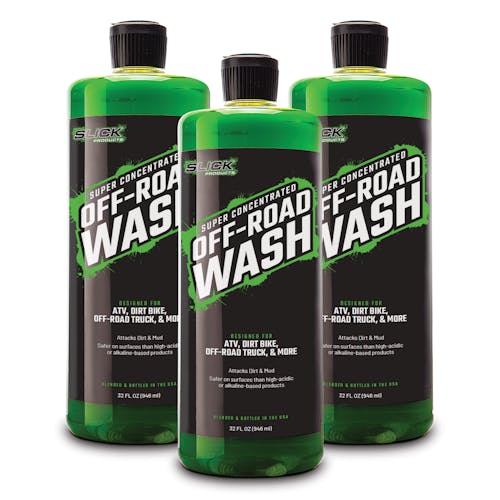 Slick Products 3-pack of 32 ounce Off-Road Extra Thick Foaming Cleaning Solution.