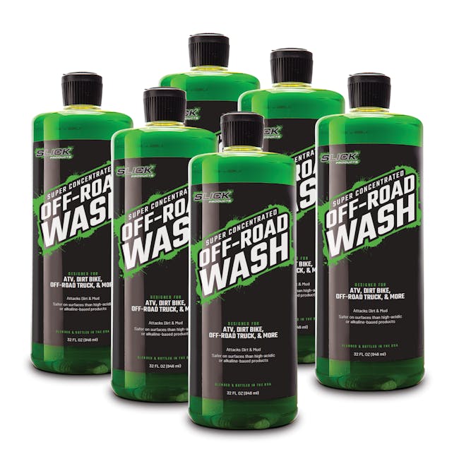 Slick Products 12-pack of 32 ounce Off-Road Extra Thick Foaming Cleaning Solution.