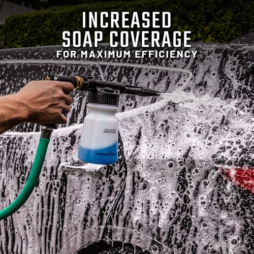 Increased soap coverage for maximum efficiency.