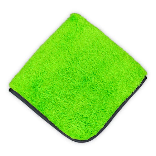 Top view of the Slick Products extra plush microfiber towel.