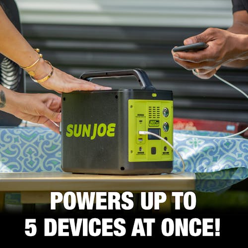 Powers up to 5 devices at once.