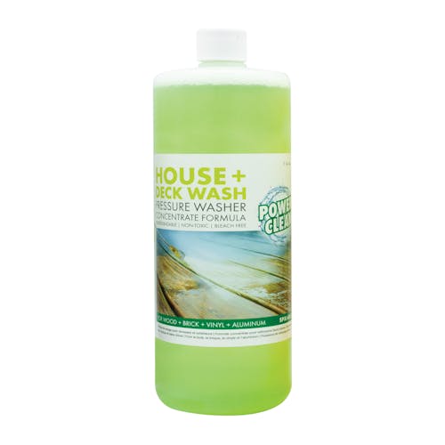 Sun Joe House and Deck pressure washer detergent.
