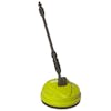 Angled view of the Sun Joe 10-inch Deck and Patio Cleaning Attachment for SPX Series Pressure Washers.