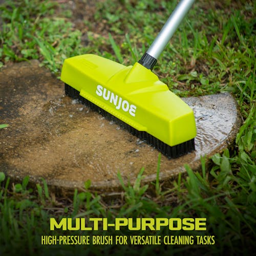 Multi purpose cleaning brush preforms a variety of tasks