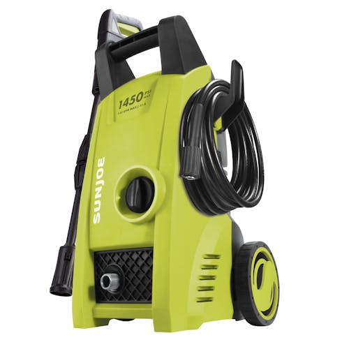 Right-angled view of the Sun Joe 11-amp Electric Pressure Washer with 1450 PSI.