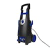 Angled view of the Sun Joe 13-amp 2100 PSI Electric Pressure Washer in blue.