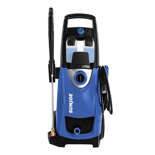 Front view of the Sun Joe 14.5-amp 2030 PSI Electric Pressure Washer in blue.