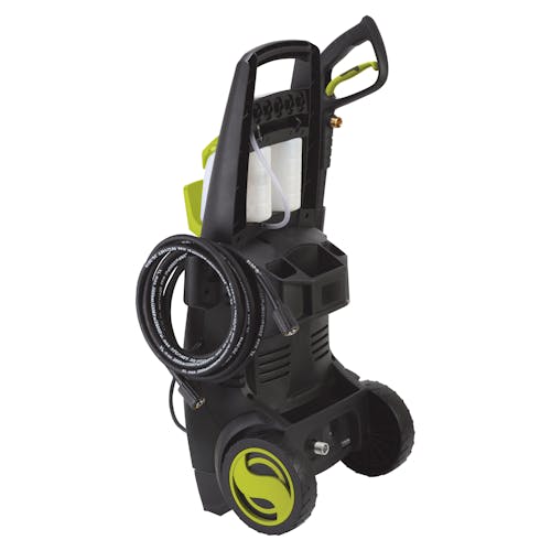 Rear-angled view of the Sun Joe 14.5-amp 2800 PSI High-Performance Electric Pressure Washer.