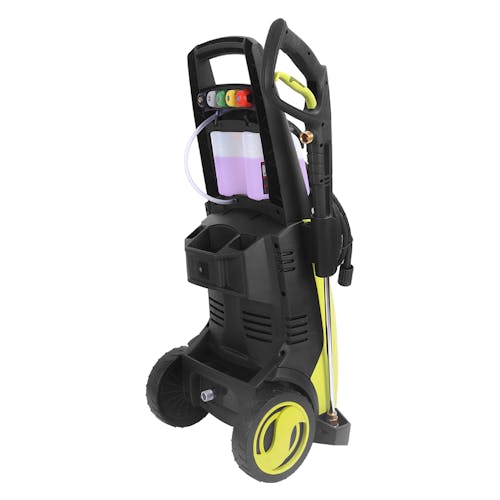 Rear-angled view of the Sun Joe 14.5-amp 2030 PSI Electric Pressure Washer.