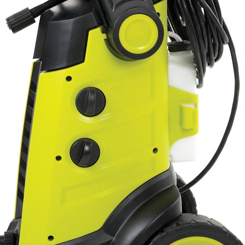 Close-up side view of the Sun Joe 14.5-amp 2030 PSI Electric Pressure Washer.