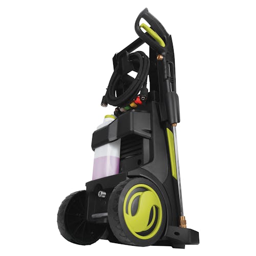 Rear-angled view of the Sun Joe 13-amp 2300 PSI Electric Pressure Washer.
