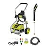 Sun Joe 14.5-amp 2030 PSI Electric Pressure Washer with spray wand, hose, hose adapter, quick connect tips, and needle clean out tool.