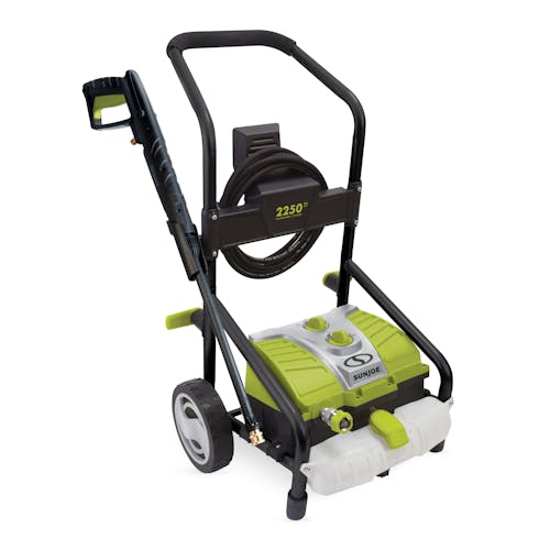 Angled view of the Sun Joe 14.5-amp 2250 PSI Electric Pressure Washer.