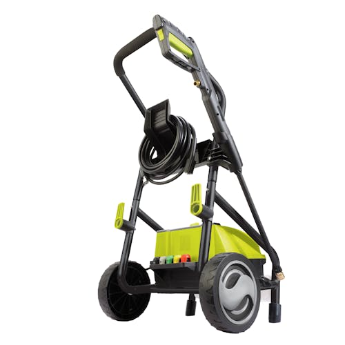 Rear-angled view of the Sun Joe 14.5-amp 2250 PSI Electric Pressure Washer.