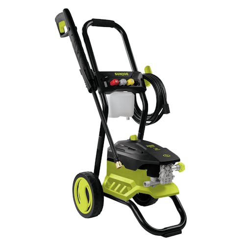 Angled view of the Sun Joe 13-amp 2300 PSI Electric Pressure Washer.