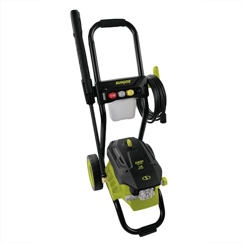 Top-angled view of the Sun Joe 13-amp 2300 PSI Electric Pressure Washer.