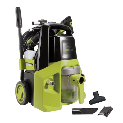 Sun Joe 13-amp 2000 PSI 2-in-1 Electric Pressure Washer and Vacuum with vacuum attachments.