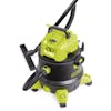 Sun Joe 1200-watt 8-gallon HEPA Filtration Wet/Dry Shop Vacuum with the extension tube and floor brush attachment.