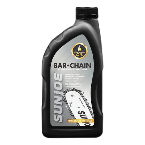 Sun Joe 1-quart Premium Bar, Chain and Sprocket Oil.
