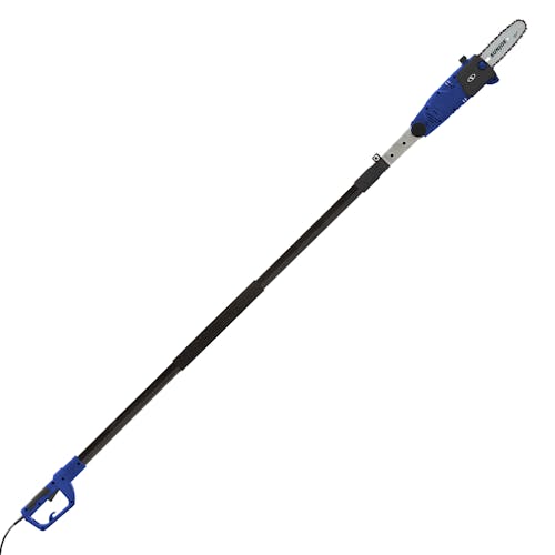 Sun Joe 6.5-amp 8-inch Electric Multi-Angle Blue-colored Pole Chain Saw.