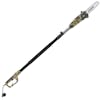 Side view of the Sun Joe 8-amp 10-inch Electric Multi-Angle Camo-pattern Pole Chain Saw.