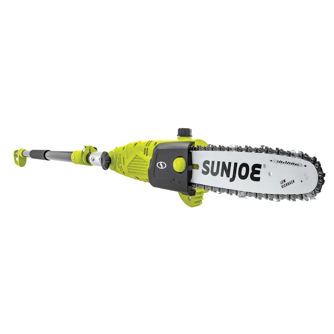 Sun Joe 8-amp 10-inch Electric Multi-Angle Pole Chain Saw.