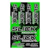 Front view of the Slick Products Vinyl and UV Coated Sticker Sheet Decals.
